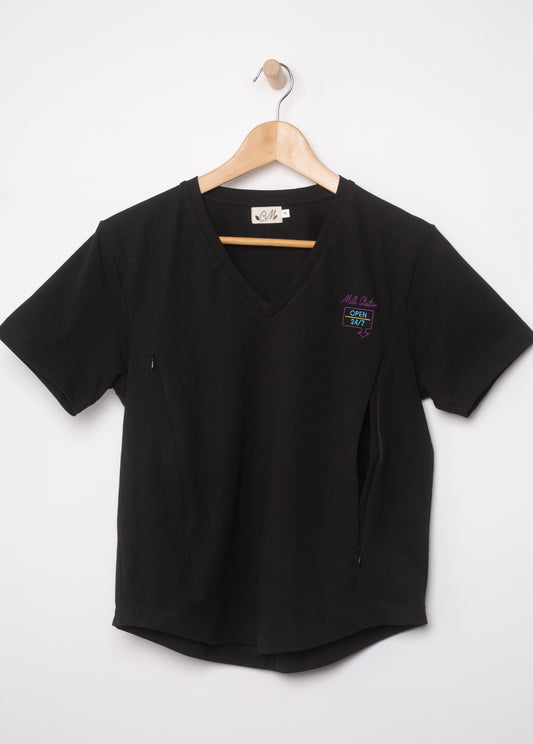 "Milk station" breastfeeding t-shirt