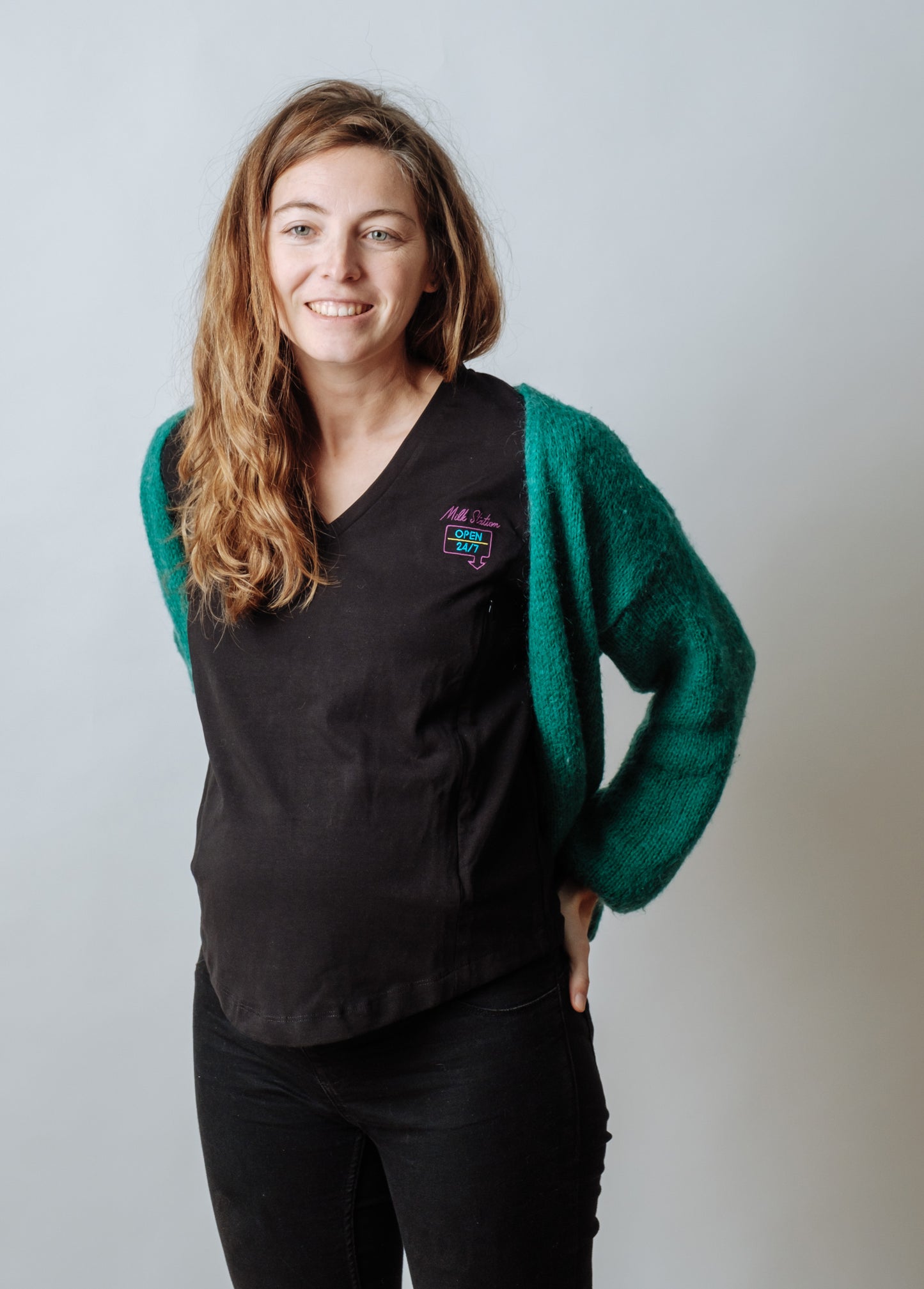 "Milk station" breastfeeding t-shirt