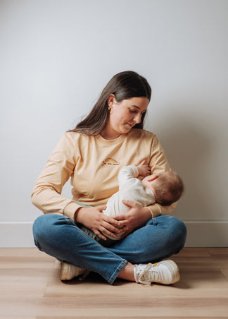 T-shirt D'allaitement Avec Ouverture Cachée – Femmes Enceintes Et Allaitantes, Manches Longues, Tissu Doux Extensible